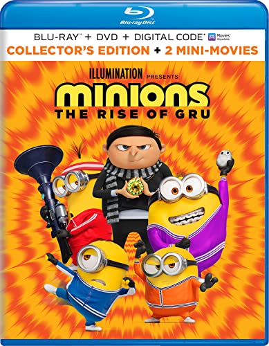 Minions The Rise Of Gru Minions The Rise Of Gru Blu Ray DVD Digital 2022 2 Disc 