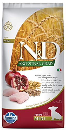 Farmina N&D Ancestral Grain Dry Puppy Food - Chicken & Pomegranate Mini
