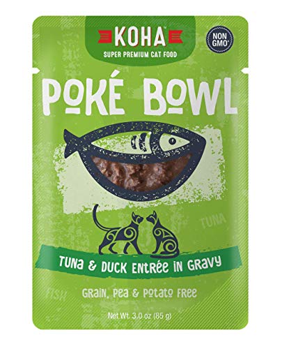KOHA Poké Bowl Tuna & Duck Entrée in Gravy for Cats