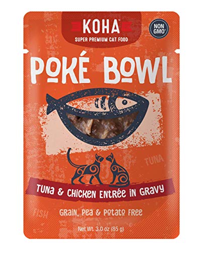 KOHA Poké Bowl Tuna & Chicken Entrée in Gravy for Cats