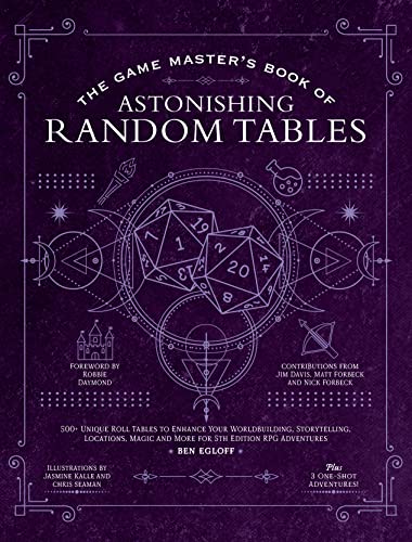 Ben Egloff/The Game Master's Book of Astonishing Random Tables@300+ Unique Roll Tables to Enhance Your Worldbuilding, Storytelling, Locations, Magic and More for 5th Edition RPG Adventures