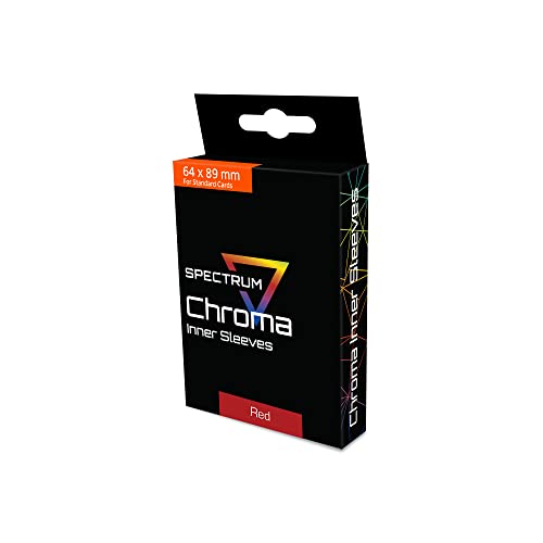 Card Inner Sleeves/Red Chroma - 100 Pack