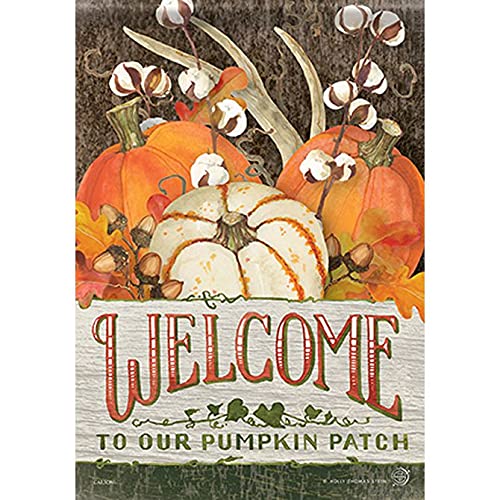 Carson Welcome to Our Pumpkin Patch Garden Flag