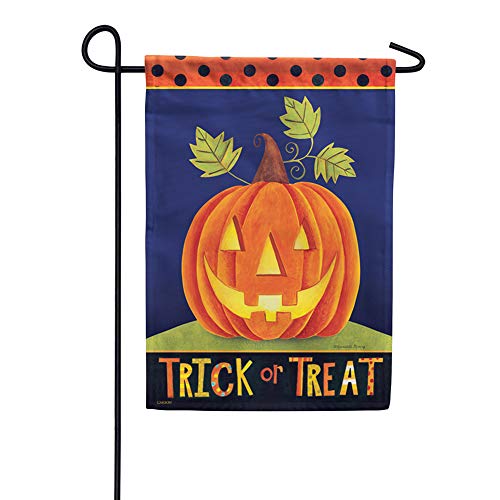 Carson Trick or Treat Jack o' Lantern Halloween Garden Flag