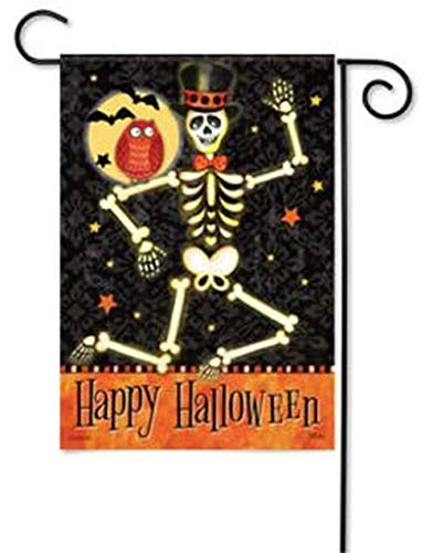 Carson Happy Halloween Mr. Bones Garden Flag