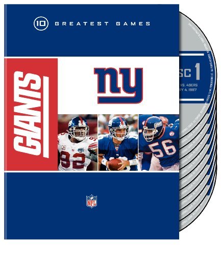 Nfl New York Giants 10 Greates Nfl New York Giants 10 Greates Nr 10 DVD 
