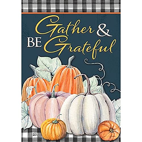 Carson Gather & Be Grateful Garden Flag