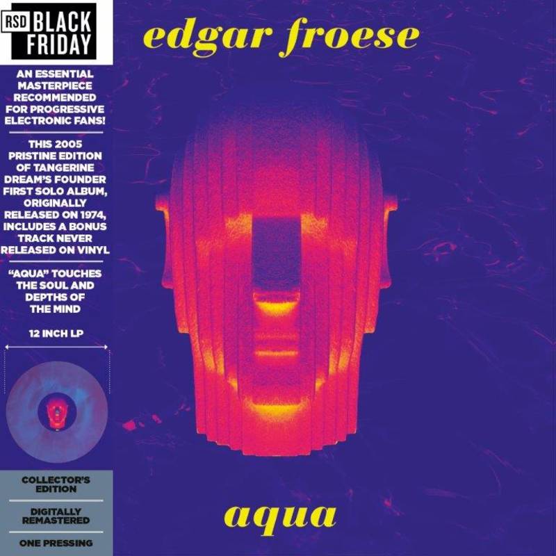 Edgar Froese (Frontman Of Tangerine Dream)/Aqua (Blue Smoke Vinyl)@RSD Black Friday Exclusive/Ltd. 2000 USA