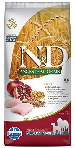 Farmina N&D Ancestral Grain Dog Dog Food - Chicken & Pomegranate Light