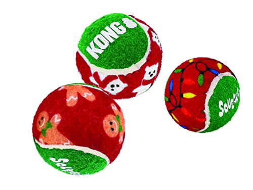 KONG Dog Toy - Christmas SqueakAir Balls-6 pack