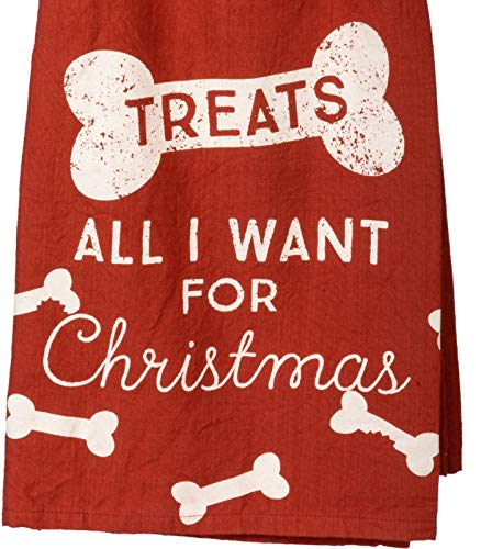 Primitives By Kathy Dish Towel - All I Want for Christmas is Treats