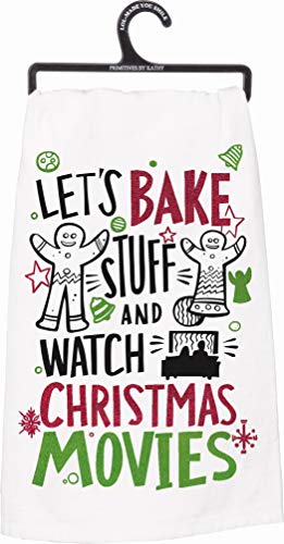 Primitives by Kathy Kitchen Towel-Let's Bake Stuff & Watch Christmas Movies