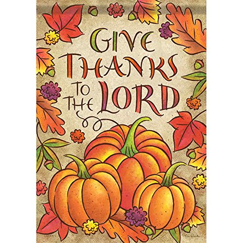 Carson Lord's Blessing Thanksgiving Stand Flag