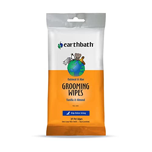 earthbath® Grooming Wipes-Vanilla & Almond