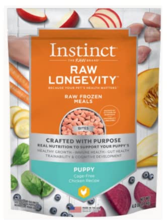 Nature's Variety Instinct® Raw Longevity™ Frozen Bites Cage-Free Chicken Recipe for Puppies