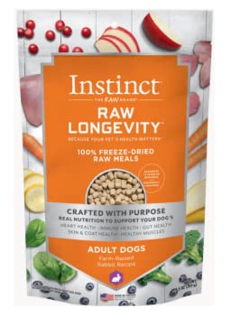Nature's Variety Instinct® Raw Longevity™ Freeze-Dried Bites Farm-Raised Rabbit Recipe for Dogs