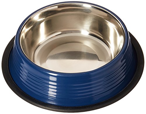 Arjan Non-Skid Dog Bowl - Blue