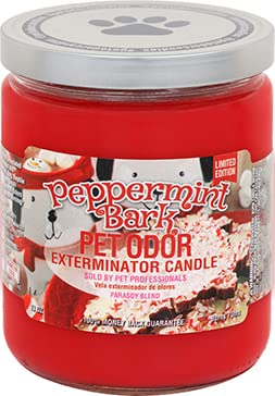 Specialty Pet Odor Eliminating Candle - Peppermint Bark