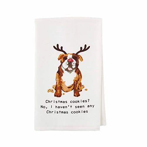 Mud Pie Hand Towel-I Haven't Seen Any Christmas Cookies