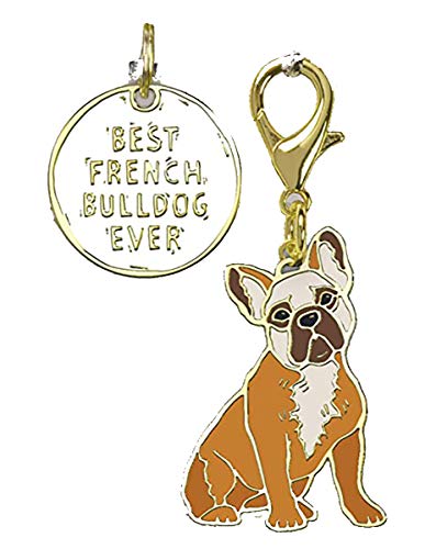 Primitives by Kathy Pet & Owner Charm Set-Best French Bulldog Ever