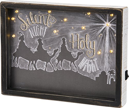 Primitives by Kathy Box Sign-Silent Night Holy Night