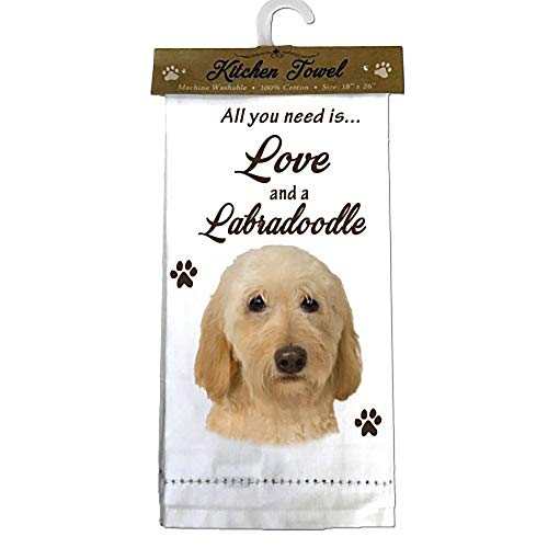 E&S Kitchen Towel All You Need is Love and a-Labradoodle