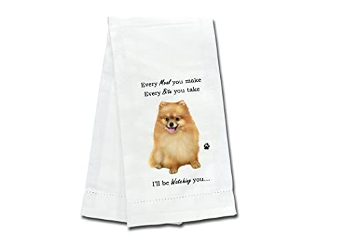 E&S Kitchen Towel I'll Be Watching You...-Pomeranian