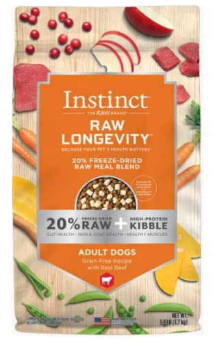 Nature's Variety Instinct® Raw Longevity™ 20% Freeze-Dried Raw Meal Blend Real Beef Recipe for Dogs