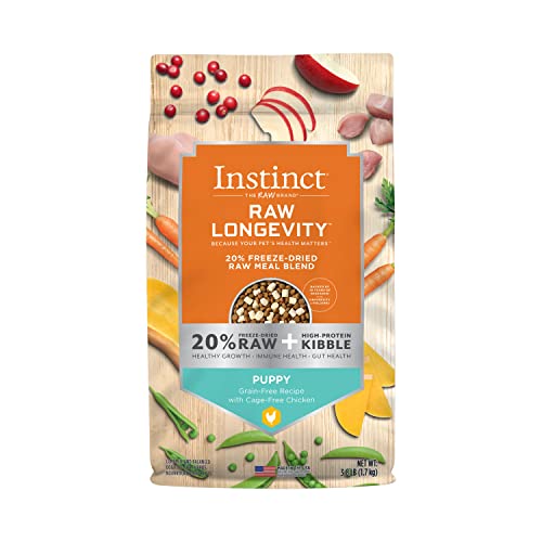 Nature's Variety Instinct® Raw Longevity™ 20% Freeze-Dried Raw Meal Blend Cage-Free Chicken Recipe for Puppies