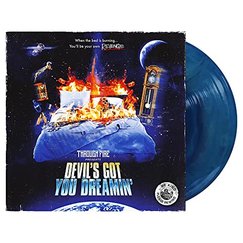 Through Fire/Devil's Got You Dreamin' (Royal Blue/Ultra Clear Galaxy Vinyl)@w/ Digital Download