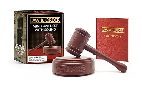 Mini Kit/Law & Order@Mini Gavel Set with Sound