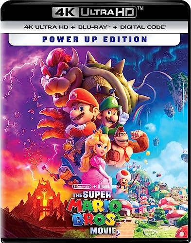 The Super Mario Bros. Movie (2023)/Chris Pratt, Anya Taylor-Joy, and Charlie Day@PG@4K Ultra HD/Blu-ray