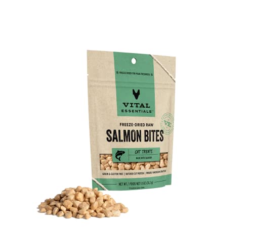 Vital Essentials Wild Alaskan Salmon Freeze-Dried Grain Free Cat Treats