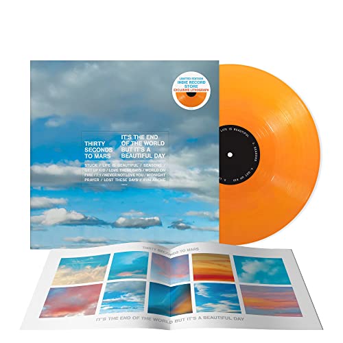 30 Seconds To Mars/It's The End Of The World But It's A Beautiful Day@Indie Exclusive Tangerine Vinyl w/ Alternate Cover