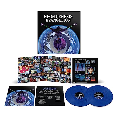 Neon Genesis Evangelion/Original Series Soundtrack (Translucent Blue w/ Black Smoke Vinyl)@2LP 140g