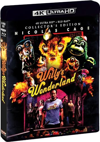 Willy's Wonderland/Nicolas Cage, Emily Tosta, and Ric Reitz@Not Rated@4K Ultra HD/Blu-ray