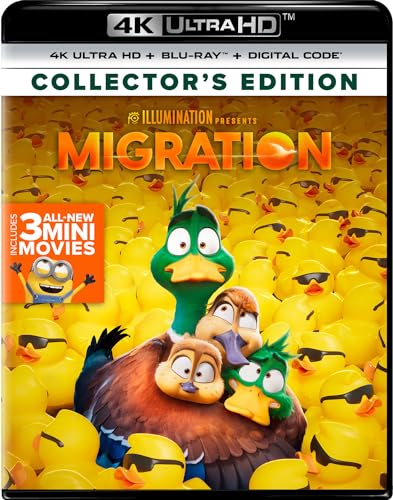 Migration (2023)/Kumail Nanjiani, Elizabeth Banks, and Keegan-Michael Key@PG@4K Ultra HD/Blu-ray