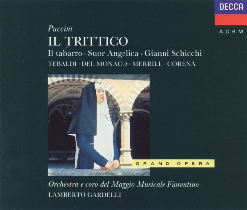 Puccini G. Trittico Comp Opera Tebaldi Del Monaco Merrill Etc Gardelli Maggio Musicale Fiore 