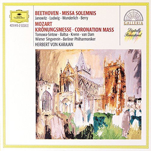 Beethoven/Mozart/Missa Solemnis/Coronation Mass@Janowitz/Ludwig/Wunderlich/&@Karajan/Berlin Po