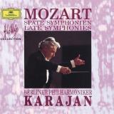 W.A. Mozart Sym 29 32 33 36 38 41 3 CD Set Karajan Berlin Po 