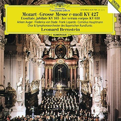 Wolfgang Amadeus Mozart Mass Great Auger Von Stade Lopardo + Bernstein Bavarian Rso 
