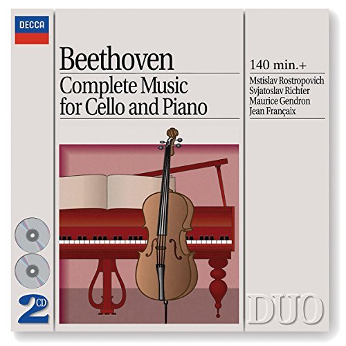 L.V. Beethoven/Music For Cello & Piano@Rostropovich/Richter/Francaix/@2 Cd Set