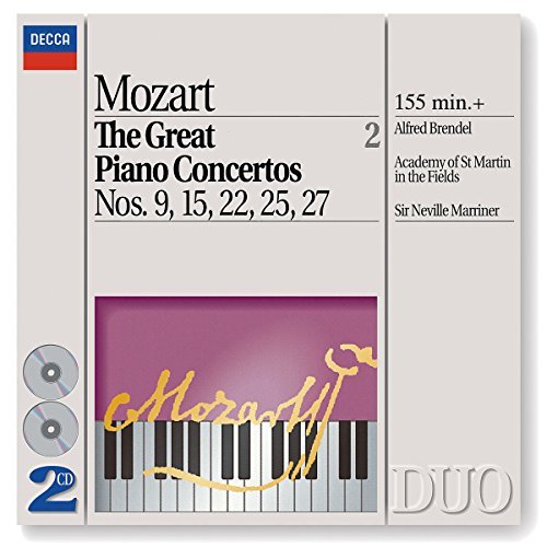 W.A. Mozart/Great Piano Concertos Nos. 9, 15, 22, 25 & 27@Brendel*alfred (Pno)@Marriner/Asmf