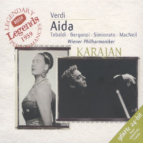 G. Verdi/Aida-Comp Opera@Tebaldi (Sop)/Bergonzi (Ten)@Karajan/Vienna Phil