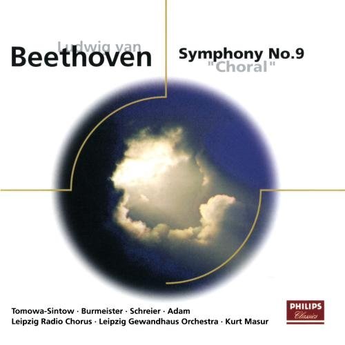 L.V. Beethoven/Sym 9@Tomowa-Sintow (Sop)/Schreir (T@Masur/Leipzig Gewandhaus Orch