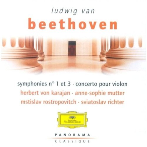 L.V. Beethoven/Sym 1/Sym 3/Con Vn@Mutter/Rostropovich/Richter@Karajan/Berlin Po