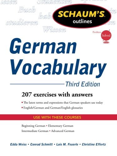 Edda Weiss Schaum's Outline Of German Vocabulary 0003 Edition; 