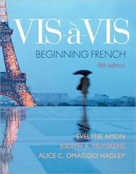 Evelyne Amon Vis A Vis Beginning French (student Edition) 0005 Edition; 