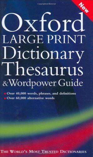 Sara Hawker Oxford Large Print Dictionary Thesaurus & Word 