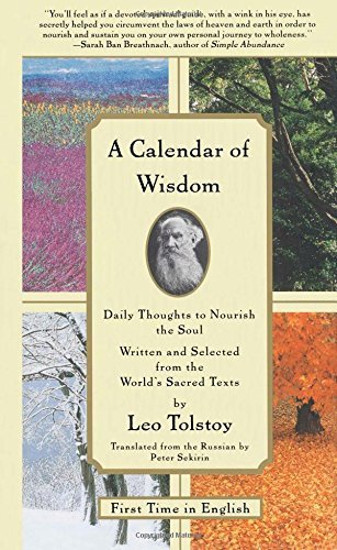 Peter Sekirin A Calendar Of Wisdom Daily Thoughts To Nourish The Soul Written And S 